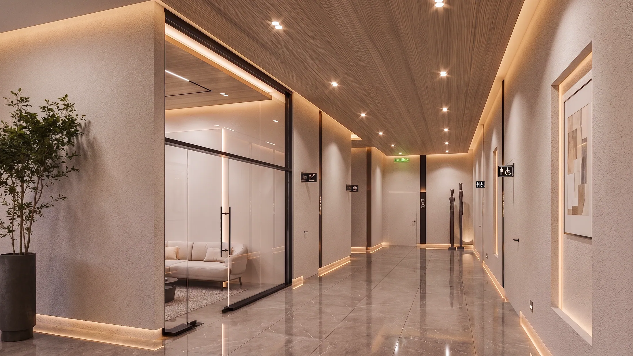 Commercial lobby